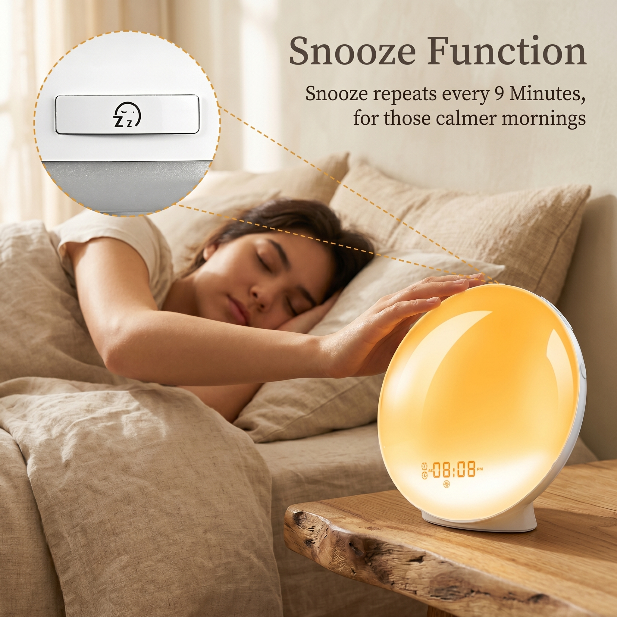 Hushly Sunrise Wake-Up Clock