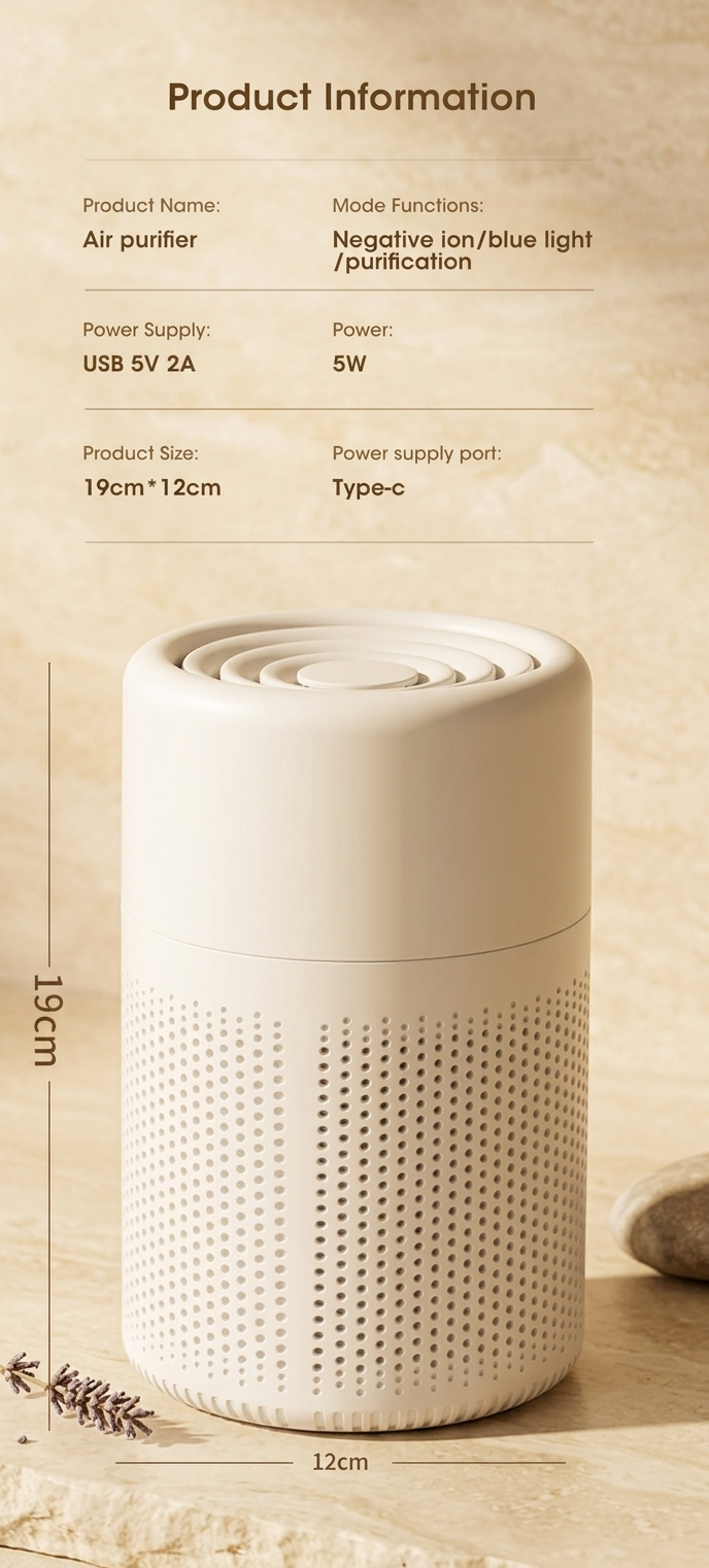 Hushly Desktop Air Purifier