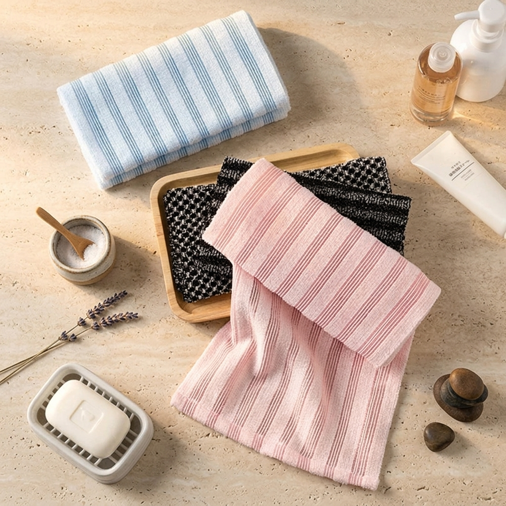 Hushly Exfoliating Bath Towel