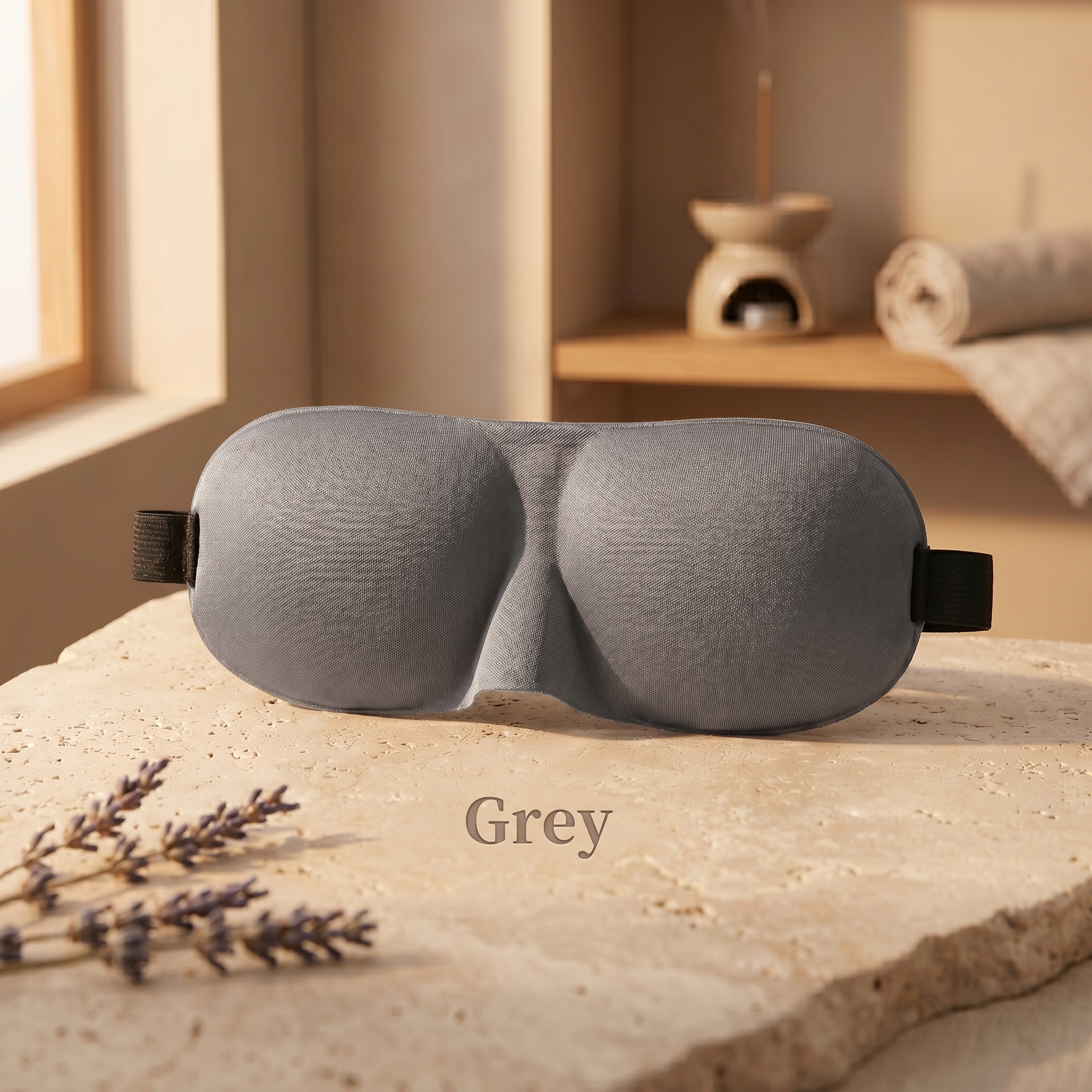 Hushly weighted eye mask