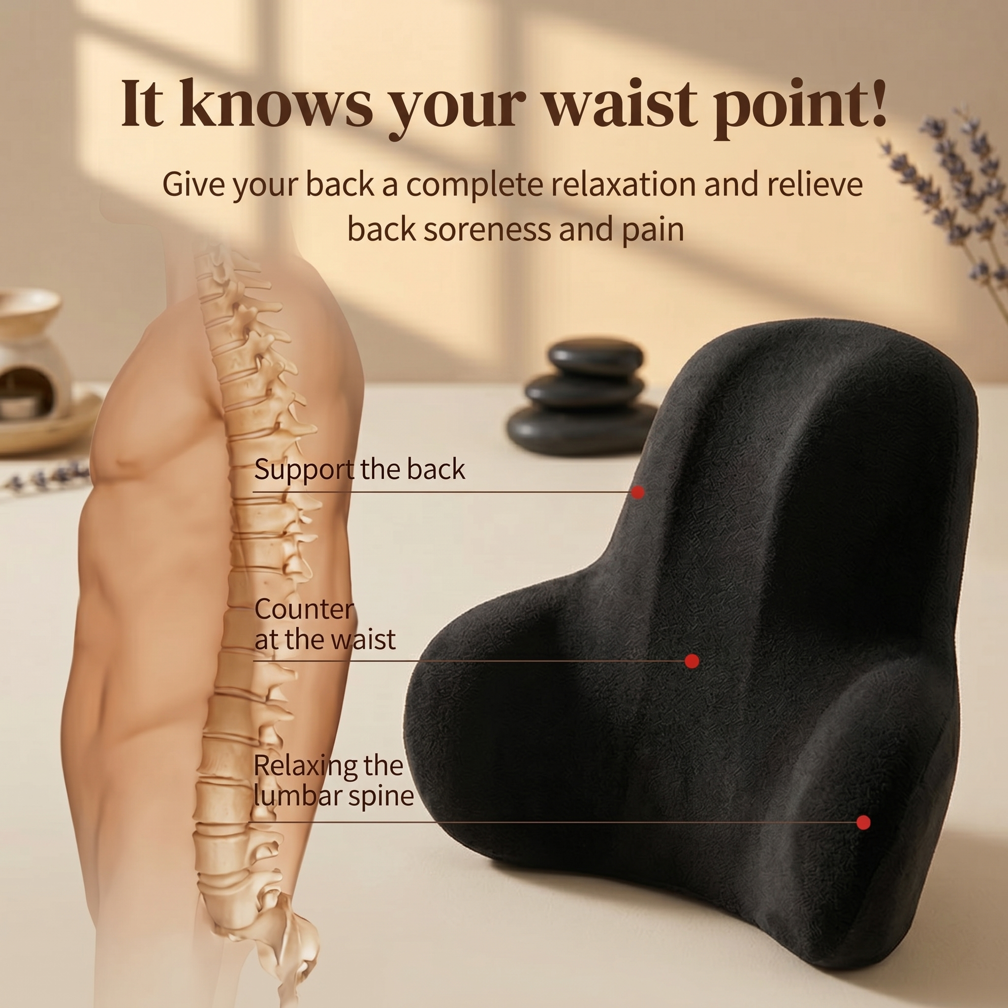 Hushly Lumbar Support Pillow