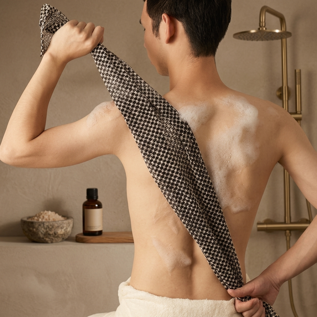 Hushly Exfoliating Bath Towel